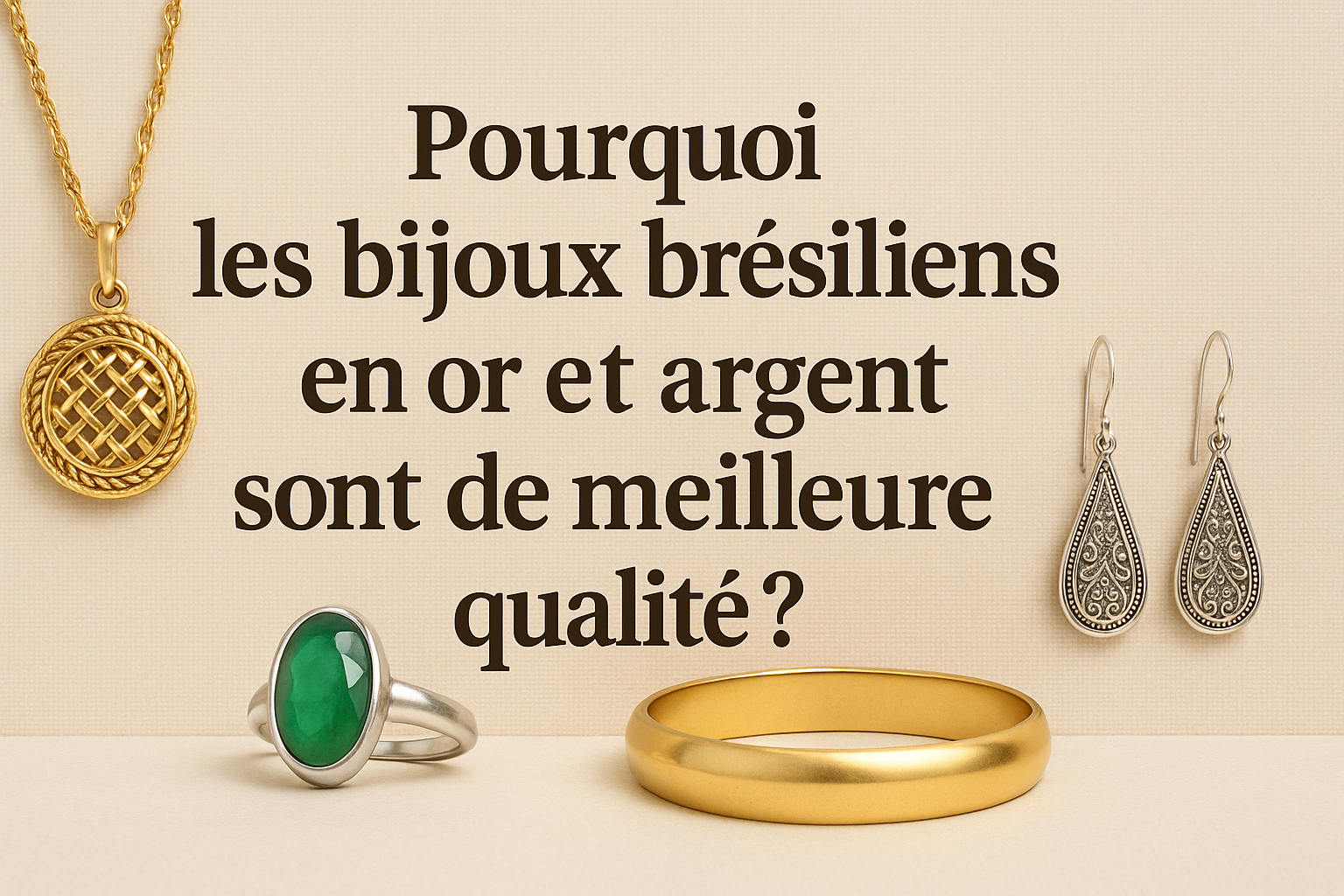 Pourquoi les bijoux brésiliens en or et argent (semi joias) sont de meilleure qualité que ceux vendus en France ?